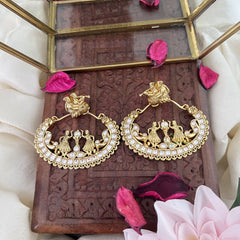 Vriksham Premium AD Stone Designer Bridal Earrings-White-G18223