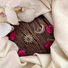 Vriksham Classic Sparkling AD Studded Celestial Hair Chandran & Suryan Billai-G21489