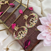 Vriksham Premium AD Stone Designer Bridal Earrings-Multicolor-G18224