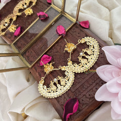 Vriksham Premium AD Stone Designer Bridal Earrings-Multicolor-G18224