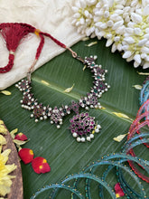 Vriksham Traditional Antique Black Polish Kemp Short Neckpiece-G17943