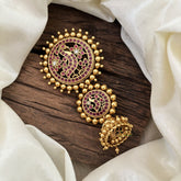 Peacock Kemp Single Jada Billai -Two Tier Bun Billai -RED -G10388