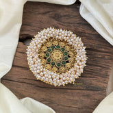 Antique Cluster Pearl Billai-Bun Billai -Green-G10360