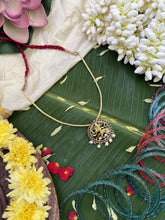 Vriksham Traditional Kemp Nataraja Pendant Chain-G17949