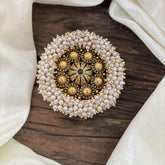 Antique Cluster Pearl Billai- Chakra Bun Billai -Green -G10364