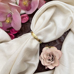 Vriksham Designer Floral Jadau Kundan Finger Ring-Red Green & White-J3415