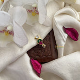 Vriksham Bird Shape Jadau Kundan Nath-Pearls-J3014