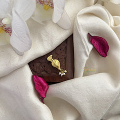 Vriksham Bird Shape Jadau Kundan Nath-Pearls-J3014