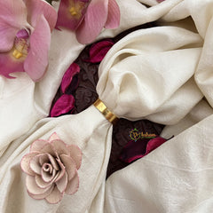 Vriksham Floral Adjustable Statement Kundan Jadau Finger Ring-Red Green & White-J3679