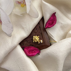 Vriksham Designer Jadau Kundan Nath-Red-Pearls-J3020