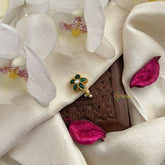 Vriksham Designer Jadau Kundan Nath-Green-Pearls-J3030