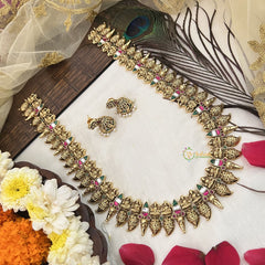Vriksham Traditional South Indian Gold Lakshmi Long Neckpiece-G19165