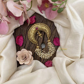 Vriksham Gold Look Alike Single Jada Billai-Pearls-Red-G15957