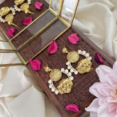 Vriksham Gold Look Alike Tiger Face Sabyasachi Inspired Earring-Mossanite-G18229