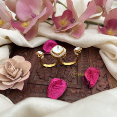 Vriksham Designer Mossanite Center Stone Finger Ring-VV1979