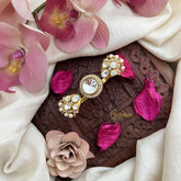 Vriksham Elegant Mossanite Large Center Round Stone Finger Ring-VV1978