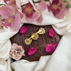 Vriksham Elegant Mossanite Large Center Round Stone Finger Ring-VV1978