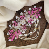 Vriksham Fancy Layered Bead With Butterfly Bridal Hair Accessories-H899