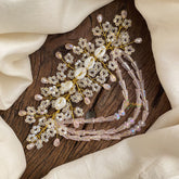 Vriksham Fancy Beaded Layered Bun Juda Bridal Brooch for Hairstyle-H902