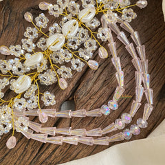 Vriksham Fancy Beaded Layered Bun Juda Bridal Brooch for Hairstyle-H902