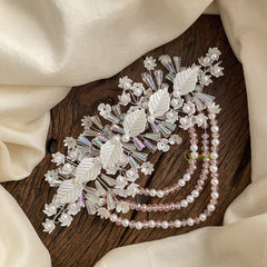 Vriksham Fancy Leaf Layered Bead Bridal Hair Accessories-H900