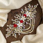 Vriksham Fancy Layered Bead Bridal Hair Accessories-H898