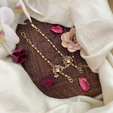 Vriksham Unique Lotus Single Strand Kundan Jadau Pearl Maatil-J3048