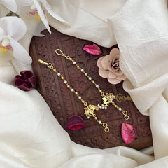 Vriksham Unique Lotus Single Strand Kundan Jadau Pearl Maatil-J3048