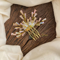 Vriksham Exquisite Beads Bun Juda Pin Bridal Brooch for Hairstyle-H917