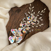 Vriksham Colorful Floral Bun Juda Bridal Brooch for Hairstyle-H915