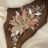 Vriksham Double Shaded Beaded Bun Juda Bridal Brooch for Hairstyle-H909