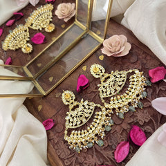 Vriksham Traditional Kemp Earrings-Multicolor-Pearls & Beads-G18225