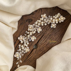 Vriksham Elegant Pearls Bun Juda Bridal Brooch for Hairstyle-H913