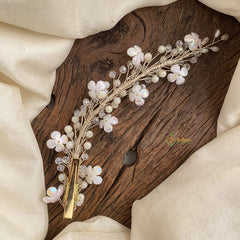 Vriksham Elegant Pearls Bun Juda Bridal Brooch for Hairstyle-H913