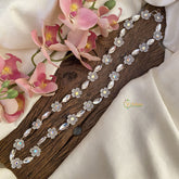 Vriksham White Stone With Flower Bridal Hair Accessories-H924