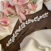 Vriksham white Stone With Flower Bridal Hair Accessories-H922