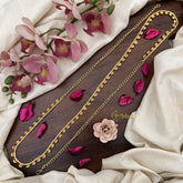 Vriksham Gold Look Alike Half Moon With Coin Ball Thin Hipchain-G20082