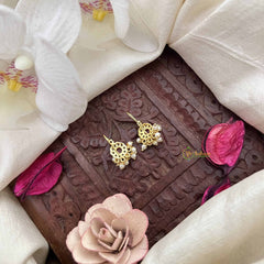 Vriksham Round Style Pearls Detailing Press Bugadi-Red -G21033