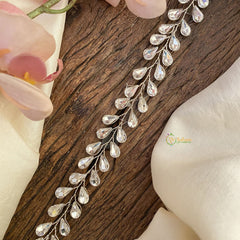 Vriksham white Stone Bridal Hair Accessories-Drop-H923