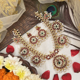 Vriksham Traditional 5 Round Style Guttapusalu Short Neckpiece-G19098