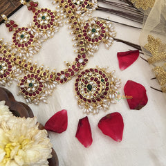 Vriksham Traditional 5 Round Style Guttapusalu Short Neckpiece-G19098