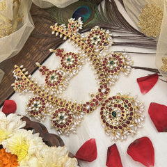 Vriksham Traditional 5 Round Style Guttapusalu Short Neckpiece-G19098