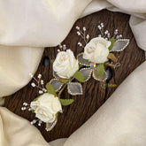 Vriksham White Floral Bridal Hair Accessories-H928