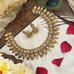 Vriksham Designer Gold Plated Lakshmi with Manga Choker -G19094