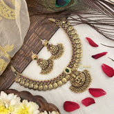 Vriksham Designer Lakshmi Gold Coin With Lakshmi Pendant Choker-G19174