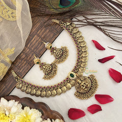 Vriksham Designer Lakshmi Gold Coin With Lakshmi Pendant Choker-G19174