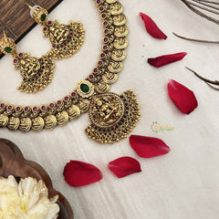 Vriksham Designer Lakshmi Gold Coin With Lakshmi Pendant Choker-G19174