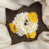 Vriksham Scented Jasmine With Yellow Flower Bridal Hair Accessories -Mallipoo Veni-H954
