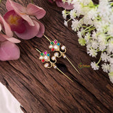 Vriksham Classic Navratna Style Floral Bugadi Style Earrings-G22120