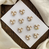 Vriksham Elegant White Pearl & Stone Bridal Hair Accessories-H970